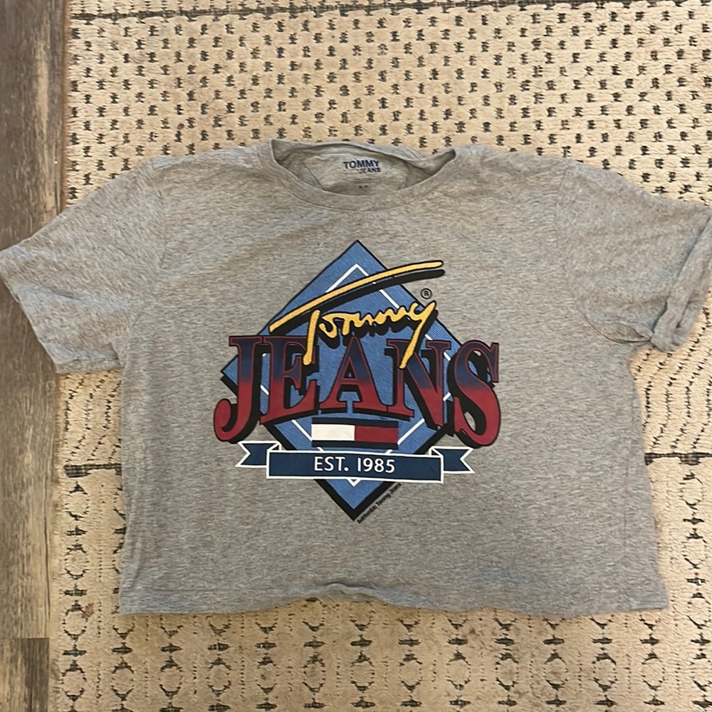 tommy jeans crop tee